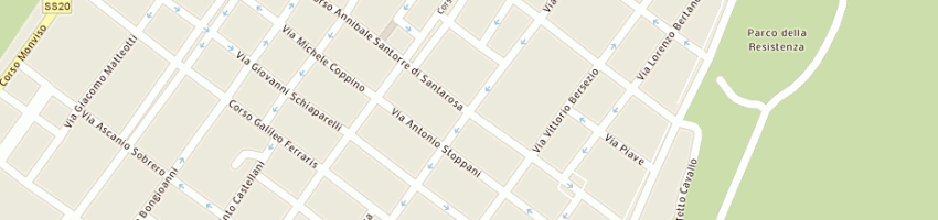 Mappa della impresa anselmi dr paolo a CUNEO