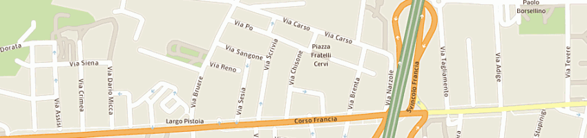 Mappa della impresa filippi flli a RIVOLI
