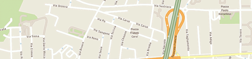 Mappa della impresa sie di simone massimiliano a RIVOLI
