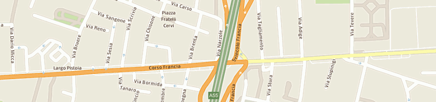 Mappa della impresa orm di moretti e c sas a RIVOLI