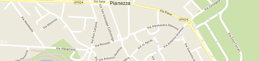 Mappa della impresa eleuteri gianluca a PIANEZZA