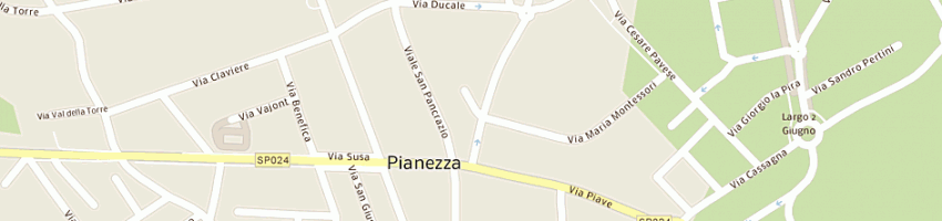 Mappa della impresa comune di pianezza - farmacia a PIANEZZA