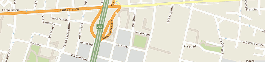 Mappa della impresa branca auto srl a RIVOLI