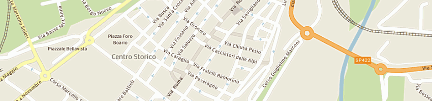 Mappa della impresa iscomcuneo - istituto per il commercio di cuneo a CUNEO