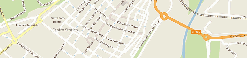 Mappa della impresa biblioteca civica a CUNEO