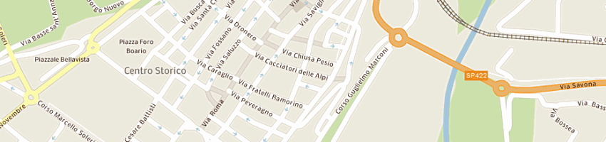 Mappa della impresa viale calzature di viale francesco e c (snc) a CUNEO