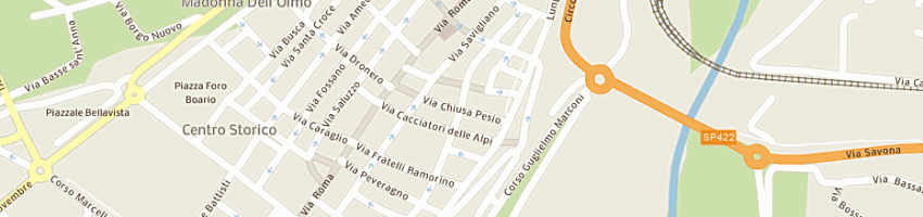Mappa della impresa ristorante locanda italia ferri margherita a CUNEO