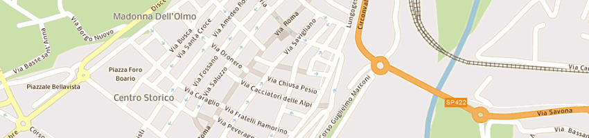 Mappa della impresa le petit restaurant di giordano bruno e isoardi marco snc a CUNEO