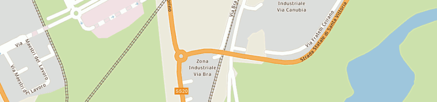 Mappa della impresa t-bone srl a CUNEO