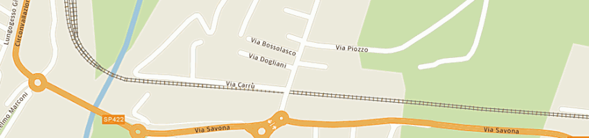 Mappa della impresa allocco giuseppe a CUNEO