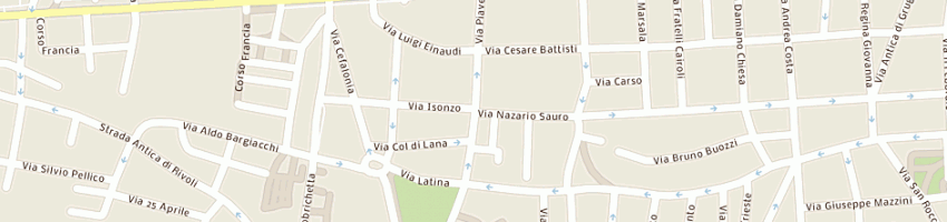 Mappa della impresa gr di ranalletta tiziana a COLLEGNO
