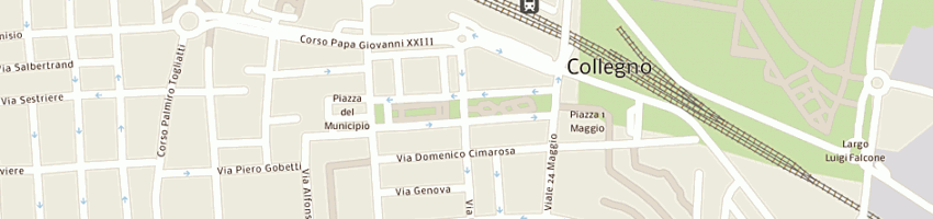 Mappa della impresa trattoria del centro a COLLEGNO