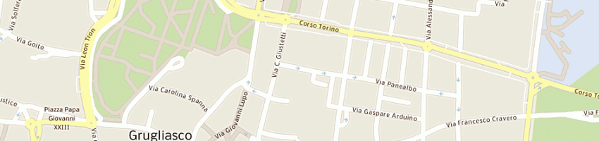 Mappa della impresa falegnameria nadalini - cossu snc a GRUGLIASCO