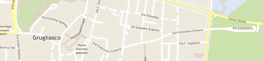 Mappa della impresa cremeria giolitti a TORINO