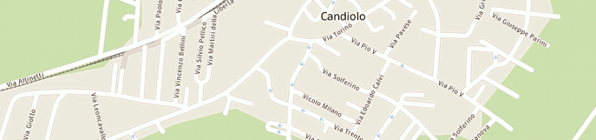 Mappa della impresa imprese funebri riunite sncdi pacottoservisio e viotto a CANDIOLO