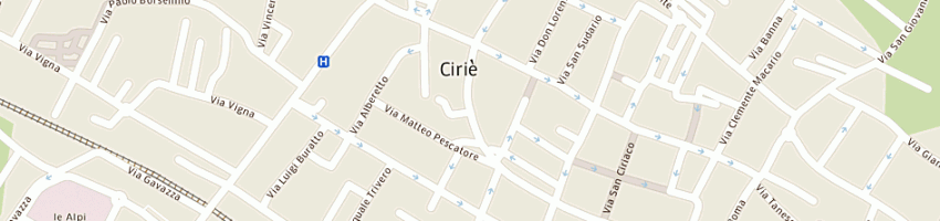 Mappa della impresa doride (sas) a CIRIE 