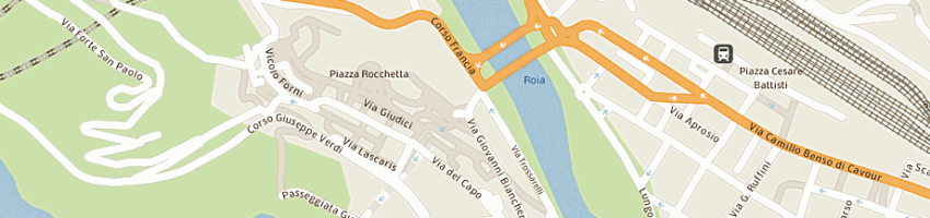 Mappa della impresa benini roberto a VENTIMIGLIA