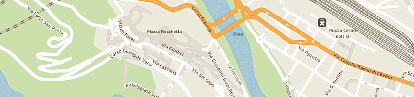 Mappa della impresa alimentari longo a VENTIMIGLIA
