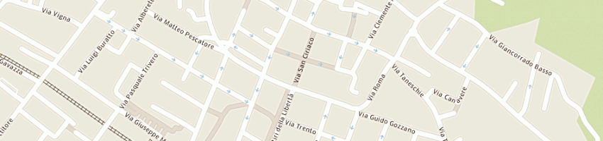 Mappa della impresa macelleria del borgo a CIRIE 