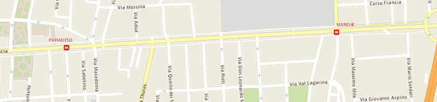 Mappa della impresa selfcandor a TORINO