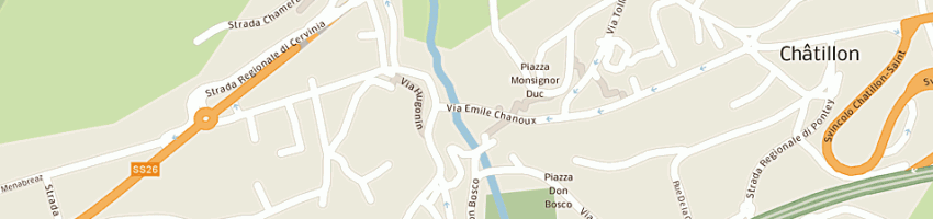 Mappa della impresa osti immobiliare sas a CHATILLON
