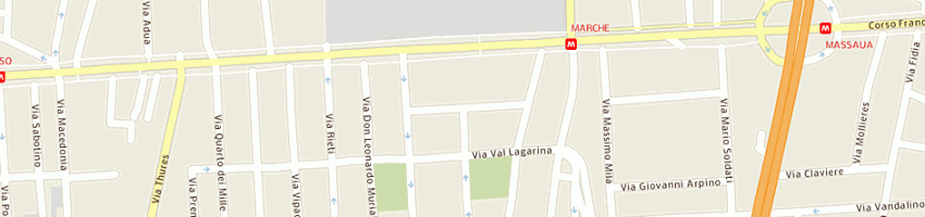Mappa della impresa tecno - test sas a TORINO
