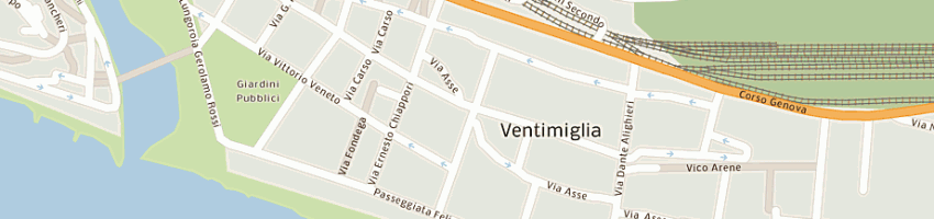 Mappa della impresa manfredini luca a VENTIMIGLIA