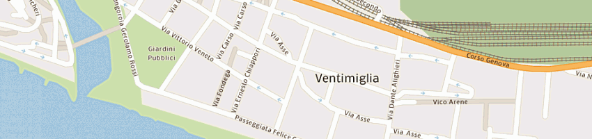 Mappa della impresa autoricambi borgogno di monica borgogno e c snc a VENTIMIGLIA