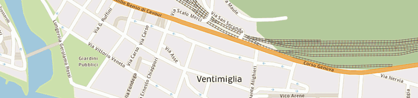 Mappa della impresa clean center a VENTIMIGLIA