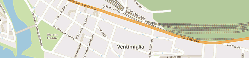 Mappa della impresa bonicelli ornella a VENTIMIGLIA