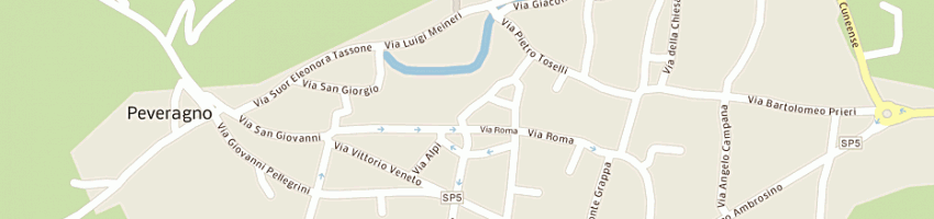 Mappa della impresa bersezio giovenale a PEVERAGNO