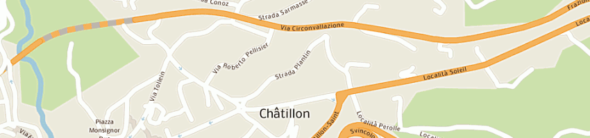 Mappa della impresa forestale a CHATILLON