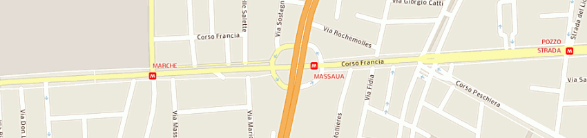 Mappa della impresa bit sas di berno nives e c a TORINO