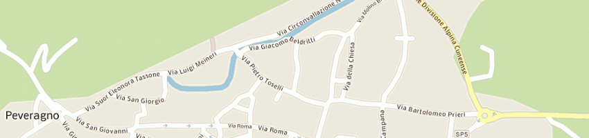 Mappa della impresa antonietti roberto a PEVERAGNO