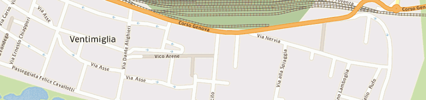 Mappa della impresa parrucchiere coradeschi roberto a VENTIMIGLIA