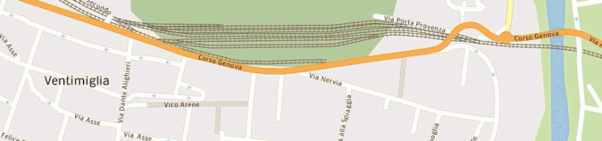 Mappa della impresa rosati mario a VENTIMIGLIA