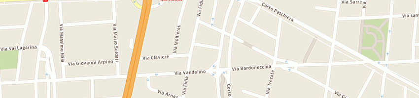 Mappa della impresa ristorante l'opera di conigliaro erika sas a TORINO