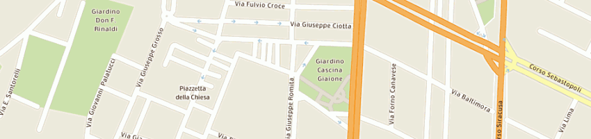 Mappa della impresa carrozzeria giardino di de noia santino a TORINO