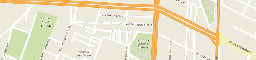 Mappa della impresa monginevro porte di caputo rosa maria a TORINO