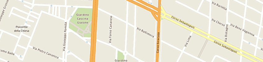 Mappa della impresa bar giordano morena a TORINO