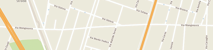 Mappa della impresa tema autoriparazioni (snc) a TORINO