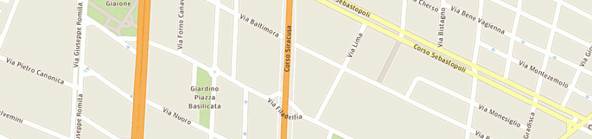 Mappa della impresa farmacia giordana dr maria pia a TORINO