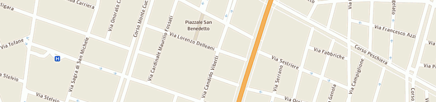 Mappa della impresa b e b service snc di baracco pierfranco e baracco marco a TORINO