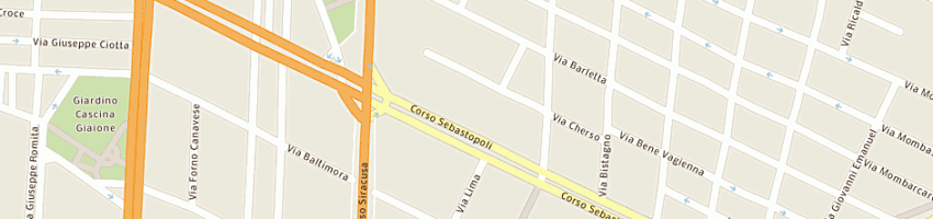 Mappa della impresa as centro nuoto torino a TORINO