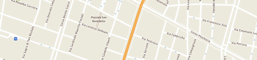 Mappa della impresa aeffe studio snc di lobianco arcangelo e toniazzo fabrizio a TORINO