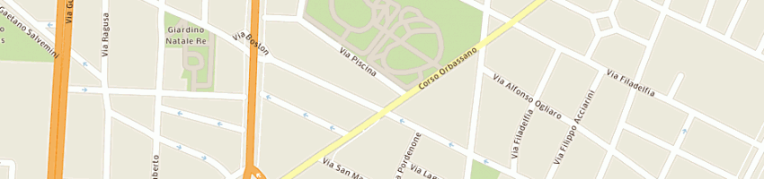 Mappa della impresa supermercati pam (spa) a TORINO