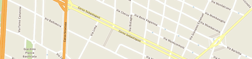 Mappa della impresa medina sandra a TORINO