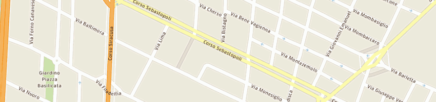 Mappa della impresa pentagramma di dinunno silvestro a TORINO