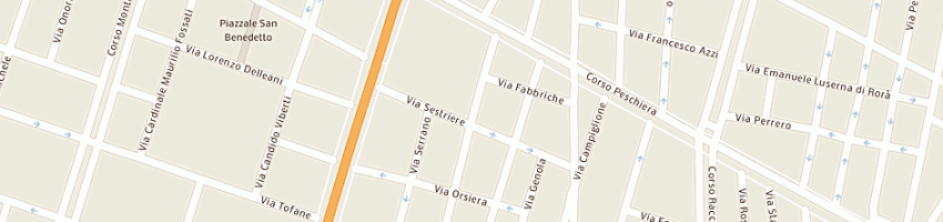 Mappa della impresa iscot italia spa a TORINO