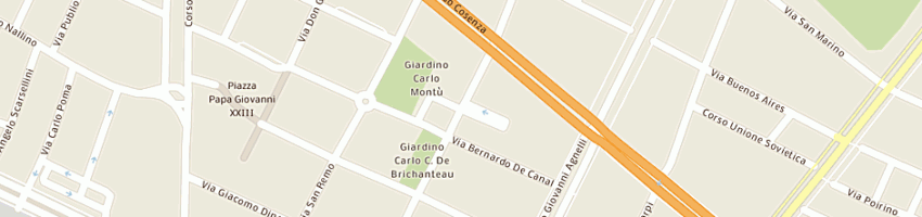 Mappa della impresa granata srl a TORINO